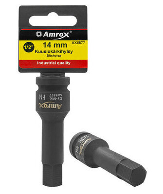 KUUSIOVOIMAKÄRKIHYLSY 1/2" 19 MM