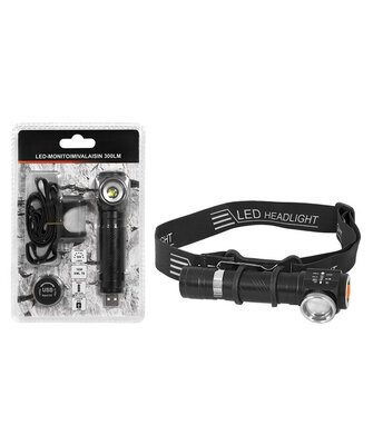 LED-MONITOIMIVALAISIN 300LM LADATTAVA